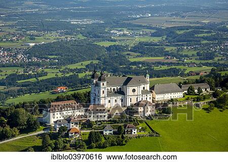 "Aerial view, Sonntagberg Basilica, Alpine foothills with meadows, Sonntagberg, Lower Austria, Austria, Europe" View Large Photo Image Stock Photograph - "Aerial view, Sonntagberg Basilica, Alpine foothills with meadows, Sonntagberg, Lower Austria, Austria, Europe". Fotosearch