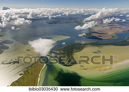 "Aerial view, south of Hiddensee Island, nature reserves of Gellen and Gaensewerder, Neuendorf, Insel Hiddensee, Mecklenburg-Western Pomerania, Germany, Europe" View Large Photo Image Stock Image - "Aerial view, south of Hiddensee Island, nature reserves of Gellen and Gaensewerder, Neuendorf, Insel Hiddensee, Mecklenburg-Western Pomerania, Germany, Europe". Fotosearch