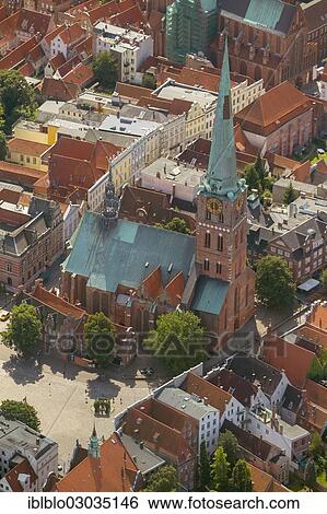 "Aerial view, St. James""""s Church, Altstadt, Innenstadt, Lubeck, Schleswig-Holstein, Germany, Europe" View Large Photo Image Stock Photograph - "Aerial view, St. James""""s Church, Altstadt, Innenstadt, Lubeck, Schleswig-Holstein, Germany, Europe". Fotosearch