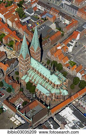 "Aerial view, St. Mary's Church, Altstadt, Innenstadt, Lubeck, Schleswig-Holstein, Germany, Europe" View Large Photo Image Stock Photo - "Aerial view, St. Mary's Church, Altstadt, Innenstadt, Lubeck, Schleswig-Holstein, Germany, Europe". Fotosearch