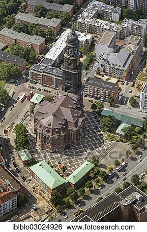 "Aerial view, St. Michaelis church or """"Michel"""", Hamburg-Mitte, Hamburg, Hamburg, Germany, Europe" View Large Photo Image Stock Photograph - "Aerial view, St. Michaelis church or """"Michel"""", Hamburg-Mitte, Hamburg, Hamburg, Germany, Europe". Fotosearch