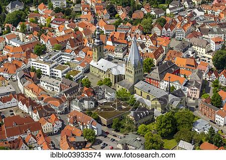 "Aerial view, St. Patrokli church, St. Peter's Church, Soest, North Rhine-Westphalia, Germany, Europe" View Large Photo Image Picture - "Aerial view, St. Patrokli church, St. Peter's Church, Soest, North Rhine-Westphalia, Germany, Europe". Fotosearch