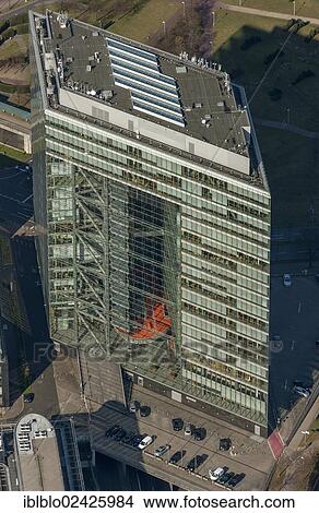 "Aerial view, Stadttor skyscarper, Duesseldorf, North Rhine-Westphalia, Germany, Europe" View Large Photo Image Picture - "Aerial view, Stadttor skyscarper, Duesseldorf, North Rhine-Westphalia, Germany, Europe". Fotosearch