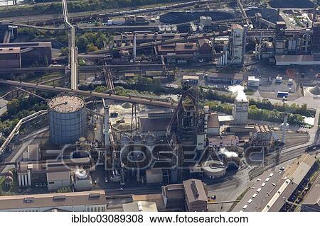 "Aerial view, steel production plant of the Dillinger Huette AG, Dillingen-Saar, Saarland, Germany, Europe" View Large Photo Image Stock Photo - "Aerial view, steel production plant of the Dillinger Huette AG, Dillingen-Saar, Saarland, Germany, Europe". Fotosearch
