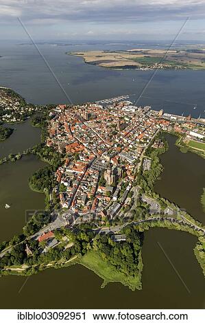 "Aerial view, Stralsund, with the old town island surrounded by water at the sound of Strelasund, Baltic Sea, Stralsund, Mecklenburg-Western Pomerania, Germany, Europe" View Large Photo Image Stock Image - "Aerial view, Stralsund, with the old town island surrounded by water at the sound of Strelasund, Baltic Sea, Stralsund, Mecklenburg-Western Pomerania, Germany, Europe". Fotosearch