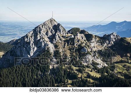 "Aerial view, summit of Mt Wendelstein, Mangfall Mountains, Bavarian Prealps, Bavaria, Germany, Europe" View Large Photo Image Stock Photograph - "Aerial view, summit of Mt Wendelstein, Mangfall Mountains, Bavarian Prealps, Bavaria, Germany, Europe". Fotosearch
