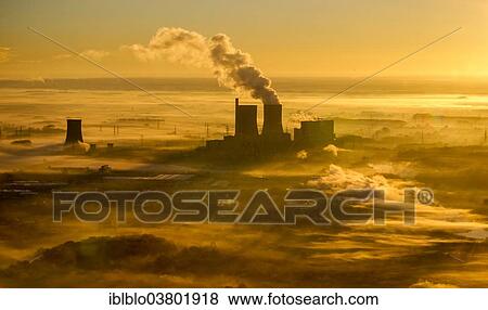 "Aerial view, sunrise, Kraftwerk Westfalen power plant of RWE Power, Hamm, Ruhr area, North Rhine-Westphalia, Germany, Europe" View Large Photo Image Stock Photo - "Aerial view, sunrise, Kraftwerk Westfalen power plant of RWE Power, Hamm, Ruhr area, North Rhine-Westphalia, Germany, Europe". Fotosearch