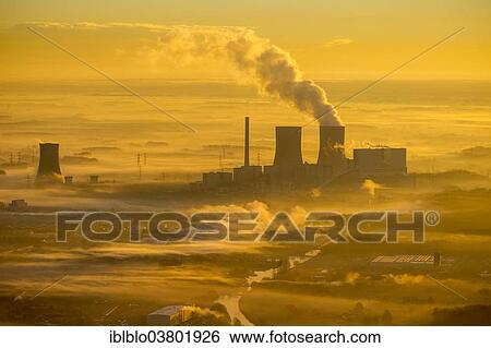 "Aerial view, sunrise, Kraftwerk Westfalen power plant of RWE Power, Hamm, Ruhr area, North Rhine-Westphalia, Germany, Europe" View Large Photo Image Stock Photograph - "Aerial view, sunrise, Kraftwerk Westfalen power plant of RWE Power, Hamm, Ruhr area, North Rhine-Westphalia, Germany, Europe". Fotosearch