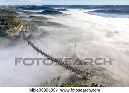 "Aerial view, Talbrucke Nuttlar viaduct, highest bridge in North Rhine-Westphalia, Sauerland, North Rhine-Westphalia, Germany, Europe" View Large Photo Image Stock Photo - "Aerial view, Talbrucke Nuttlar viaduct, highest bridge in North Rhine-Westphalia, Sauerland, North Rhine-Westphalia, Germany, Europe". Fotosearch