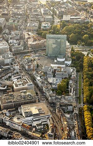 "Aerial view, Tausendfuessler, Hochstrasse street, Koe-Bogen building complex, Schadowstrasse street, Duesseldorf, Rhineland region, North Rhine-Westphalia, Germany, Europe" View Large Photo Image Stock Image - "Aerial view, Tausendfuessler, Hochstrasse street, Koe-Bogen building complex, Schadowstrasse street, Duesseldorf, Rhineland region, North Rhine-Westphalia, Germany, Europe". Fotosearch