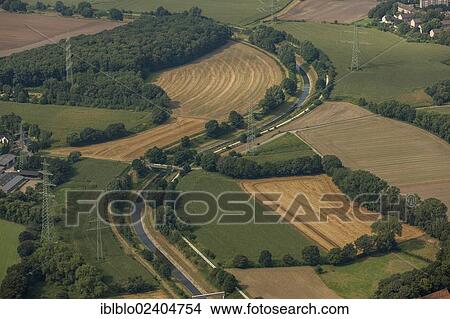 "Aerial view, the Emscher river between Castrop-Rauxel and Recklinghausen, Ruhr area, North Rhine-Westphalia, Germany, Europe" View Large Photo Image Picture - "Aerial view, the Emscher river between Castrop-Rauxel and Recklinghausen, Ruhr area, North Rhine-Westphalia, Germany, Europe". Fotosearch