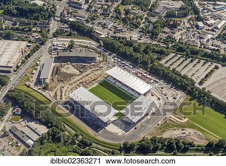 "Aerial view, the newly opened stadium in Essen, Ruhr Area, North Rhine-Westphalia, Germany, Europe" View Large Photo Image Stock Image - "Aerial view, the newly opened stadium in Essen, Ruhr Area, North Rhine-Westphalia, Germany, Europe". Fotosearch