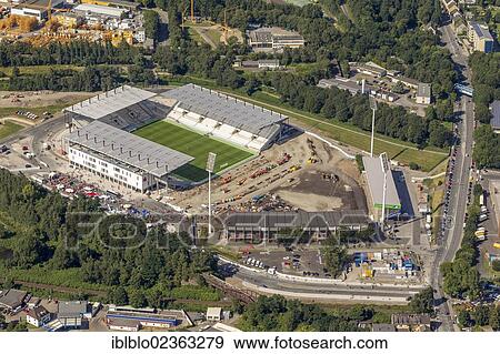 "Aerial view, the newly opened stadium in Essen, Ruhr Area, North Rhine-Westphalia, Germany, Europe" View Large Photo Image Stock Photo - "Aerial view, the newly opened stadium in Essen, Ruhr Area, North Rhine-Westphalia, Germany, Europe". Fotosearch