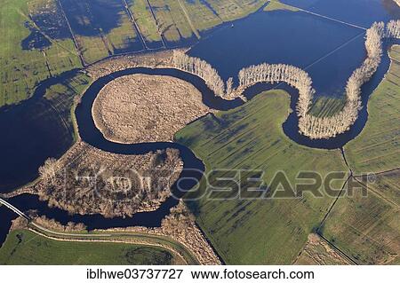 "Aerial view, the Schwinge river during floods, Stade, Lower Saxony, Germany, Europe" View Large Photo Image Stock Photo - "Aerial view, the Schwinge river during floods, Stade, Lower Saxony, Germany, Europe". Fotosearch