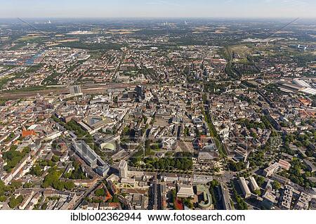 "Aerial view, town centre of Dortmund, Ruhr Area, North Rhine-Westphalia, Germany, Europe" View Large Photo Image Picture - "Aerial view, town centre of Dortmund, Ruhr Area, North Rhine-Westphalia, Germany, Europe". Fotosearch