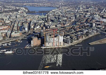"Aerial view, town centre of Hamburg with the Elbe Philharmonic Hall, Hamburg, Hamburg, Germany, Europe" View Large Photo Image Stock Photo - "Aerial view, town centre of Hamburg with the Elbe Philharmonic Hall, Hamburg, Hamburg, Germany, Europe". Fotosearch