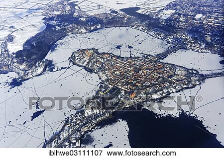 "Aerial view, town of Ratzeburg in the winter, ice on Ratzeburger See lake, Ratzeburg, Ratzeburg, Schleswig-Holstein, Germany, Europe" View Large Photo Image Stock Photo - "Aerial view, town of Ratzeburg in the winter, ice on Ratzeburger See lake, Ratzeburg, Ratzeburg, Schleswig-Holstein, Germany, Europe". Fotosearch