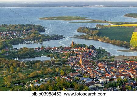 "Aerial view, town of Robel, Church of St. Nikolai at the front and St. Mary's Church at the back, harbour entrance to Muritz Lake, Robel Muritz, Mecklenburg Lake District, Mecklenburg-Western Pomerania, Germany, Europe" View Large Photo Image Stock Image - "Aerial view, town of Robel, Church of St. Nikolai at the front and St. Mary's Church at the back, harbour entrance to Muritz Lake, Robel Muritz, Mecklenburg Lake District, Mecklenburg-Western Pomerania, Germany, Europe". Fotosearch