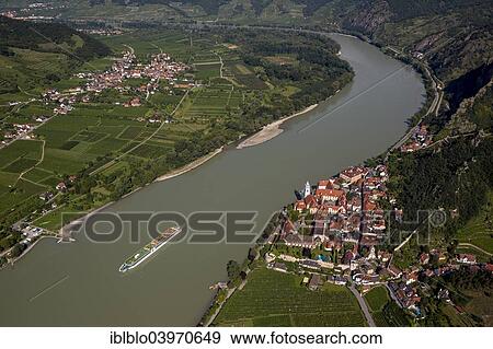 "Aerial view, townscape with Durnstein Abbey, a former monastery, Durnstein, Lower Austria, Austria, Europe" View Large Photo Image Stock Photo - "Aerial view, townscape with Durnstein Abbey, a former monastery, Durnstein, Lower Austria, Austria, Europe". Fotosearch