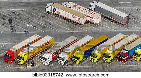 "Aerial view, truck parking at IKEA logistics center Ellingshausen, Mengede, Dortmund, Ruhr district, North Rhine-Westphalia, Germany, Europe" View Large Photo Image Stock Image - "Aerial view, truck parking at IKEA logistics center Ellingshausen, Mengede, Dortmund, Ruhr district, North Rhine-Westphalia, Germany, Europe". Fotosearch