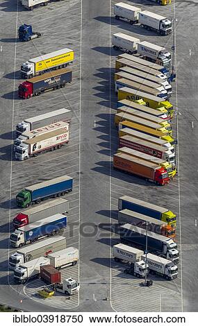 "Aerial view, truck parking at IKEA logistics center Ellingshausen, Mengede, Dortmund, Ruhr district, North Rhine-Westphalia, Germany, Europe" View Large Photo Image Stock Image - "Aerial view, truck parking at IKEA logistics center Ellingshausen, Mengede, Dortmund, Ruhr district, North Rhine-Westphalia, Germany, Europe". Fotosearch
