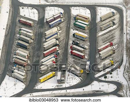 "Aerial view, truck parking lot, rest stop of Rhynern Nord, Rhynern, Hamm, North Rhine-Westphalia, Germany, Europe" View Large Photo Image Stock Image - "Aerial view, truck parking lot, rest stop of Rhynern Nord, Rhynern, Hamm, North Rhine-Westphalia, Germany, Europe". Fotosearch