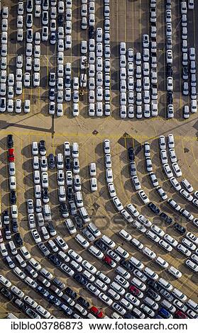 "Aerial view, UniKai car lot for shipment of cars, Hamburg, Germany, Europe" View Large Photo Image Stock Image - "Aerial view, UniKai car lot for shipment of cars, Hamburg, Germany, Europe". Fotosearch