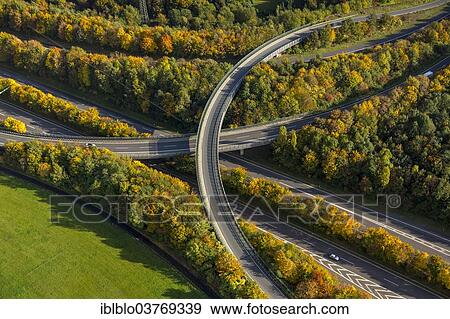 "Aerial view, Velbert-Nord junction, A535 and A44 motorways, Velbert, Ruhrgebiet, North Rhine-Westphalia, Germany, Europe" View Large Photo Image Stock Photo - "Aerial view, Velbert-Nord junction, A535 and A44 motorways, Velbert, Ruhrgebiet, North Rhine-Westphalia, Germany, Europe". Fotosearch