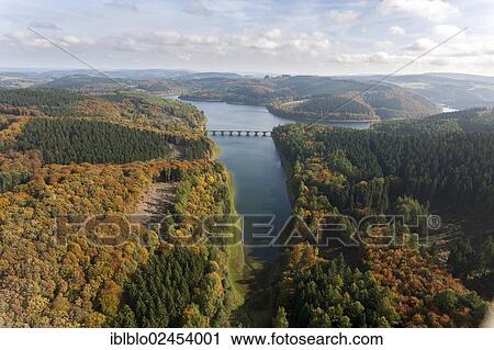 "Aerial view, Verse Reservoir in autumn, Luedenscheid, Sauerland, North Rhine-Westphalia, Germany, Europe" View Large Photo Image Stock Image - "Aerial view, Verse Reservoir in autumn, Luedenscheid, Sauerland, North Rhine-Westphalia, Germany, Europe". Fotosearch