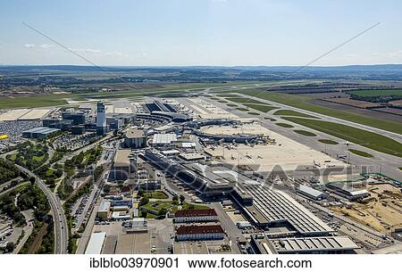 "Aerial view, Vienna International Airport, Schwechat, Vienna, Austria, Europe" View Large Photo Image Stock Image - "Aerial view, Vienna International Airport, Schwechat, Vienna, Austria, Europe". Fotosearch