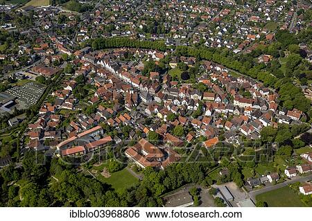 "Aerial view, view of the historic city centre, Rietberg, North Rhine-Westphalia, Germany, Europe" View Large Photo Image Stock Photograph - "Aerial view, view of the historic city centre, Rietberg, North Rhine-Westphalia, Germany, Europe". Fotosearch