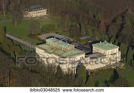 "Aerial view, Villa Huegel, Essen-Hugel, Essen, North Rhine-Westphalia, Germany, Europe" View Large Photo Image Stock Photography - "Aerial view, Villa Huegel, Essen-Hugel, Essen, North Rhine-Westphalia, Germany, Europe". Fotosearch
