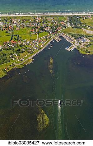 "Aerial view, Vitte, ferry heading towards Vitte, Hiddensee Island, Vitte, Insel Hiddensee, Mecklenburg-Western Pomerania, Germany, Europe" View Large Photo Image Stock Photo - "Aerial view, Vitte, ferry heading towards Vitte, Hiddensee Island, Vitte, Insel Hiddensee, Mecklenburg-Western Pomerania, Germany, Europe". Fotosearch