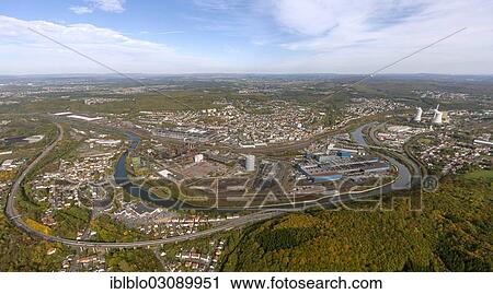 "Aerial view, Voelklinger Huette, former steel mill, UNESCO World Cultural Heritage Site, Saar River loop, Volklingen, Saarland, Germany, Europe" View Large Photo Image Stock Image - "Aerial view, Voelklinger Huette, former steel mill, UNESCO World Cultural Heritage Site, Saar River loop, Volklingen, Saarland, Germany, Europe". Fotosearch