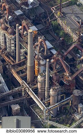 "Aerial view, Voelklinger Huette, former steel mill, UNESCO World Cultural Heritage Site, Saar River loop, Volklingen, Saarland, Germany, Europe" View Large Photo Image Stock Photograph - "Aerial view, Voelklinger Huette, former steel mill, UNESCO World Cultural Heritage Site, Saar River loop, Volklingen, Saarland, Germany, Europe". Fotosearch