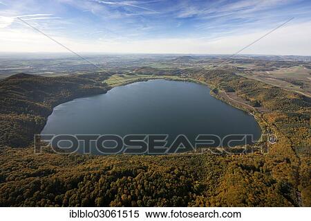 "Aerial view, Vulkanische Osteifel region, volcanic lake, crater lake, lake Laacher See, Maria Laach, Nickenich, Rhineland-Palatinate, Germany, Europe" View Large Photo Image Stock Photography - "Aerial view, Vulkanische Osteifel region, volcanic lake, crater lake, lake Laacher See, Maria Laach, Nickenich, Rhineland-Palatinate, Germany, Europe". Fotosearch