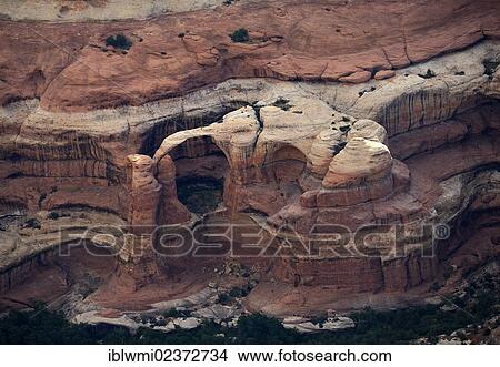 "Aerial view, Wedding Ring Arch, The Needles District, Canyonlands National Park, Utah, USA" View Large Photo Image Picture - "Aerial view, Wedding Ring Arch, The Needles District, Canyonlands National Park, Utah, USA". Fotosearch