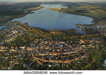 "Aerial view, Woblitzsee Lake, Mecklenburg Lake District, Wesenberg, Mecklenburg-Western Pomerania, Germany, Europe" View Large Photo Image Stock Photograph - "Aerial view, Woblitzsee Lake, Mecklenburg Lake District, Wesenberg, Mecklenburg-Western Pomerania, Germany, Europe". Fotosearch