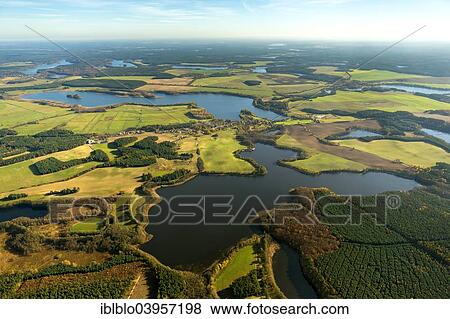 "Aerial view, Wustrow, Gobenowsee, Muritz lake district, Mecklenburg-Western Pomerania, Germany, Europe" View Large Photo Image Stock Photo - "Aerial view, Wustrow, Gobenowsee, Muritz lake district, Mecklenburg-Western Pomerania, Germany, Europe". Fotosearch