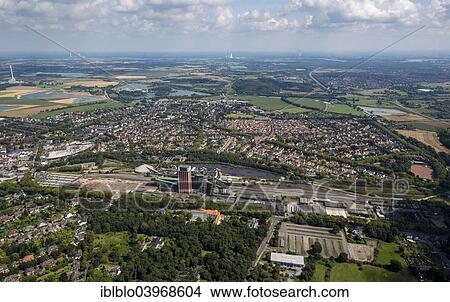 "Aerial view, Zeche Friedrich Heinrich 1-2 colliery, Kamp-Lintfort, North Rhine-Westphalia, Germany, Europe" View Large Photo Image Picture - "Aerial view, Zeche Friedrich Heinrich 1-2 colliery, Kamp-Lintfort, North Rhine-Westphalia, Germany, Europe". Fotosearch