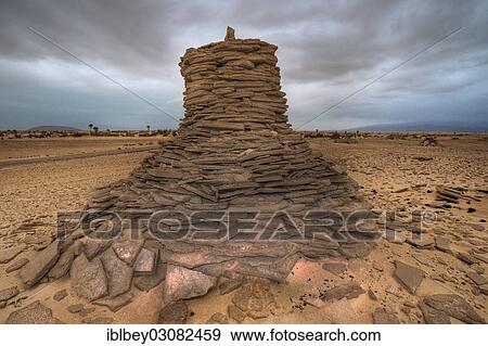 Stock Photo - "Afar-grave of a warrior, between Afdera and Ertale, Danakil-Senke, Afdera, Wollo, Ethiopia, Africa". Fotosearch