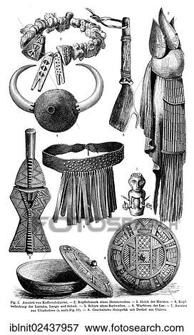"African Culture II, an illustration from Meyers Konversations-Lexikon, an encyclopedia from 1897" View Large Photo Image Stock Photo - "African Culture II, an illustration from Meyers Konversations-Lexikon, an encyclopedia from 1897". Fotosearch
