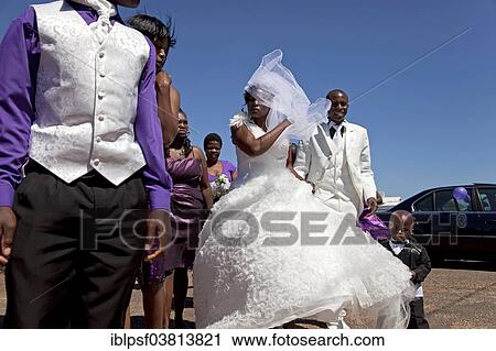 Stock Image - "African wedding, near Kommetjie, Cape Town, Western Cape, South Africa, Africa". Fotosearch
