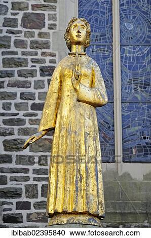 "Agatha column, statue of St. Agatha, Parish Church of St Martinus, Olpe, Sauerland, North Rhine-Westphalia, Germany, Europe, PublicGround, Europe" View Large Photo Image Stock Image - "Agatha column, statue of St. Agatha, Parish Church of St Martinus, Olpe, Sauerland, North Rhine-Westphalia, Germany, Europe, PublicGround, Europe". Fotosearch