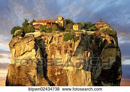 "Agia Triada Monastery, Monasteries of Meteora, Thessalia, Greek mainland, Europe" View Large Photo Image Stock Photo - "Agia Triada Monastery, Monasteries of Meteora, Thessalia, Greek mainland, Europe". Fotosearch