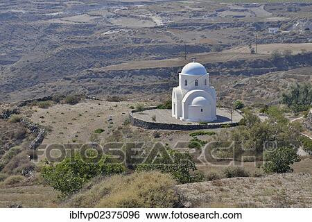 Stock Photograph - "Agios Paraskevi church near Akrotiri, Santorini, Cyclades, Greek island, Greece, Europe". Fotosearch