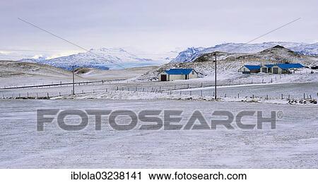 "Agricultural farm at the edge of the Vatnajokull glacier, Jokulsarlon, Vatnajokull Nationalpark, Skaftafell, Iceland, Europe" View Large Photo Image Stock Image - "Agricultural farm at the edge of the Vatnajokull glacier, Jokulsarlon, Vatnajokull Nationalpark, Skaftafell, Iceland, Europe". Fotosearch