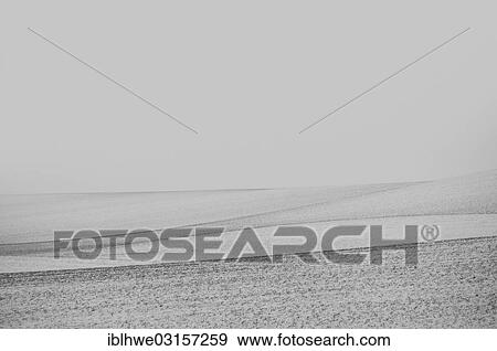 Stock Photo - "Agricultural landscape at Kluetzer Winkel in winter, Kluetz, Mecklenburg-Western Pomerania, Germany, Europe". Fotosearch