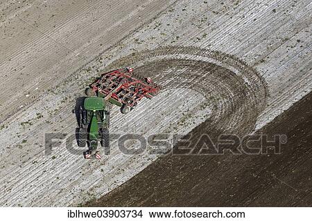 "Agricultural work with acultivator, aerial view, Schleswig-Holstein, Germany, Europe" View Large Photo Image Picture - "Agricultural work with acultivator, aerial view, Schleswig-Holstein, Germany, Europe". Fotosearch