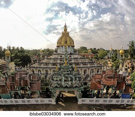 "Ah Lain Nga Sint Pagoda or Maha Say Wingaba, Mahayana Buddhism, Rangun, Yangon Region, Myanmar, Burma, Asia" View Large Photo Image Stock Photograph - "Ah Lain Nga Sint Pagoda or Maha Say Wingaba, Mahayana Buddhism, Rangun, Yangon Region, Myanmar, Burma, Asia". Fotosearch